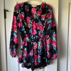 Eight Sixty Revolve Floral Romper XS
